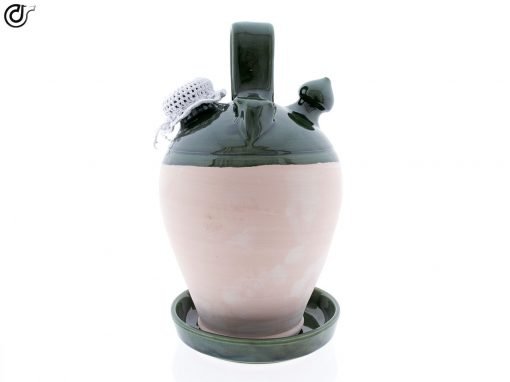 comprar-botijo-de-barro-tradicional-filo-verde-accesorios-incluidos-3