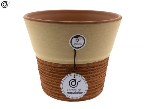 comprar-maceta-de-barro-rojo-rustica-rayada-modelo-J14-02