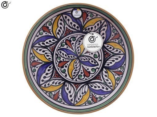 comprar-plato-decorativo-pared-plato-de-barro-rojo-modelo-D48-01