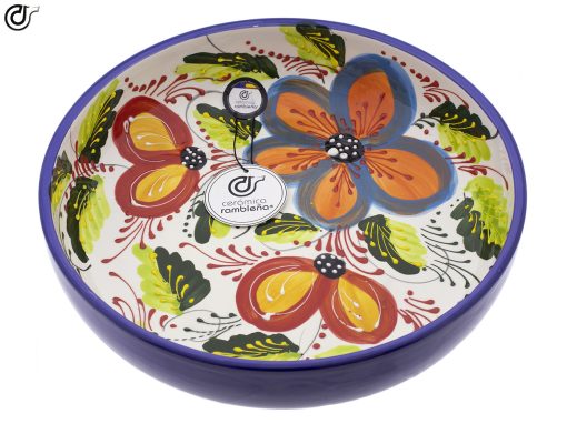 comprar-ensaladera-ceramica-ensaladera-decorado-flores-modelo-25-02