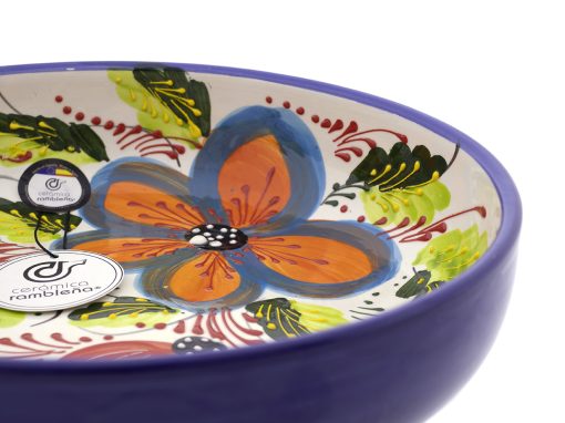 comprar-ensaladera-ceramica-ensaladera-decorado-flores-modelo-25-04