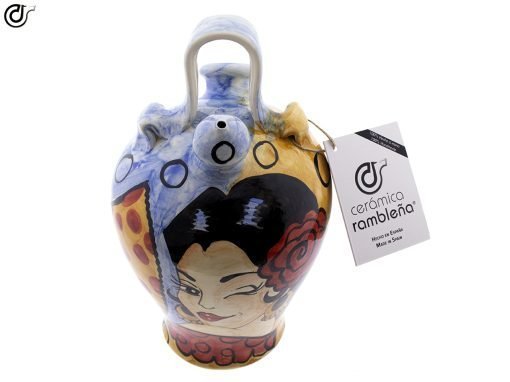 comprar-botijo-decorado-botijo-de-barro-flamenca-modelo-d10-04