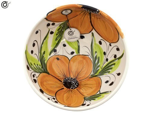 Comprar-esaladera-bol-decorado-flor-naranja-modelo-28-03